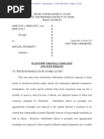 Download Jane Does v Baylor Complaint by kens5 SN315832573 doc pdf
