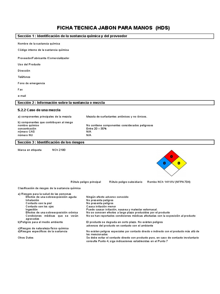 Jabon Liquido Manos Agua Líquidos