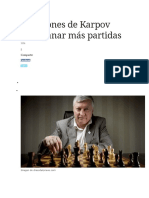 4 Lecciones de Karpov Para Ganar Más Partidas