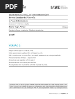 Exame de Filosofia - 2016 / 1ª fase