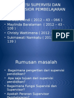 Profesi Supervisi Dan Supervisior Pembelajaran