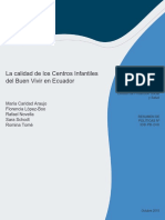 La Calidad de Los Centros Infantiles Del Buen Vivir en Ecuador