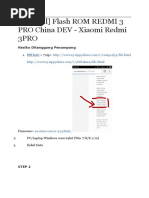 Download Flash Xiaomi Redmi 3 Pro by Al Fauzi Hanifudin SN315844867 doc pdf