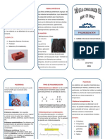 Triptico de Polimerizacion PDF