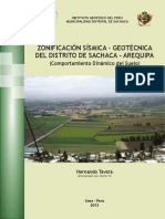 Informe Tecnico Zonificacion Sismica Geotecnica Sachaca