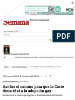 Así Fue El Camino Para Que La Corte Diera El Sí a La Adopción Gay - SEMANA