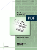 PTC Thermistor (Posistor) : Application Manual