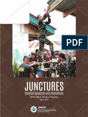 Junctures A Book On The Bangsamoro Peace Process Philippines Government
