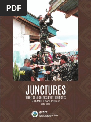 Junctures A Book On The Bangsamoro Peace Process Philippines Government