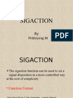 Sigaction: by Prithiviraj.M