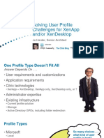 Solving User Profile Challenges - XenApp and XenDesktop