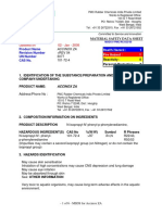 PMC Rubber Chemicals MSDS for Accinox ZA Antioxidant
