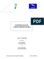 An Introduction To On-Line Partial Discharge (PD) Testing of Medium Voltage (MV) Switchgear