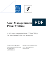 Asset Management in Power Systems