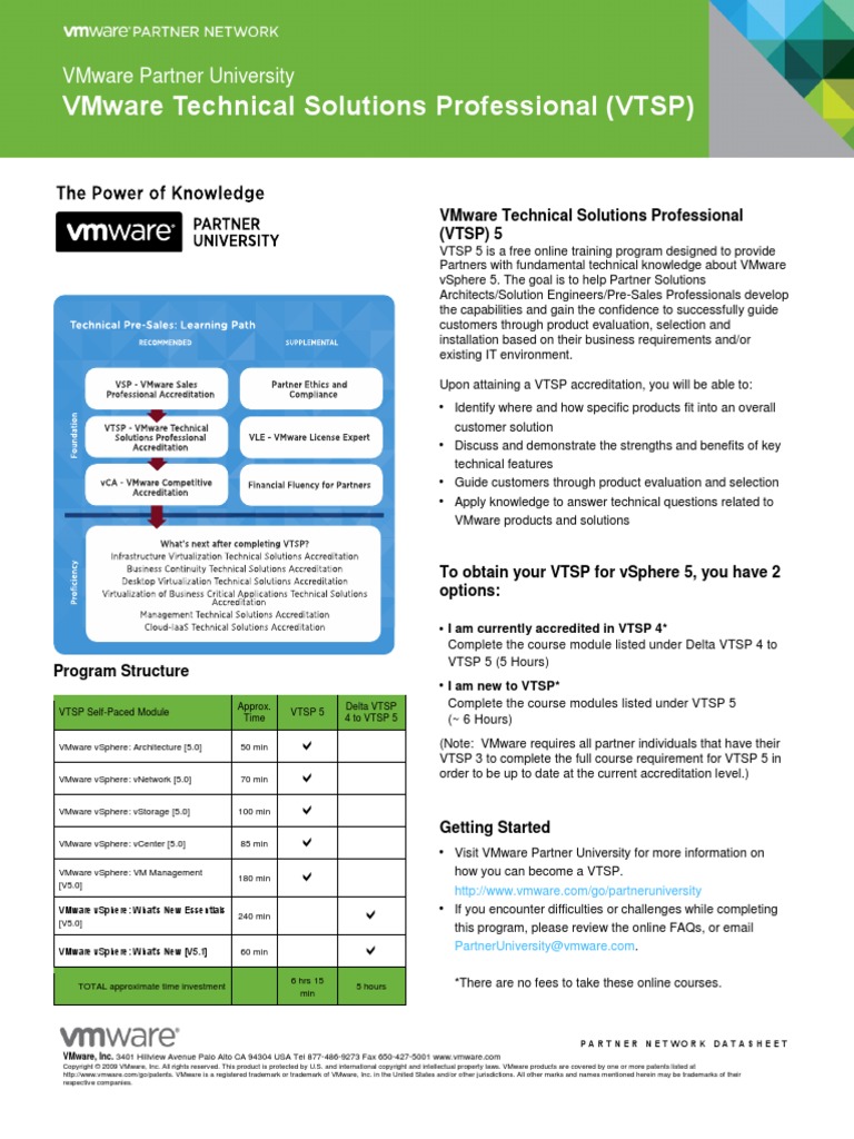 Vmware Technical Solutions Professional (VTSP) | PDF | Trademark ...