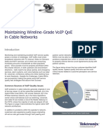 Tektronix Maintaining Wireline Grade VOIP QOE in Cable Networks