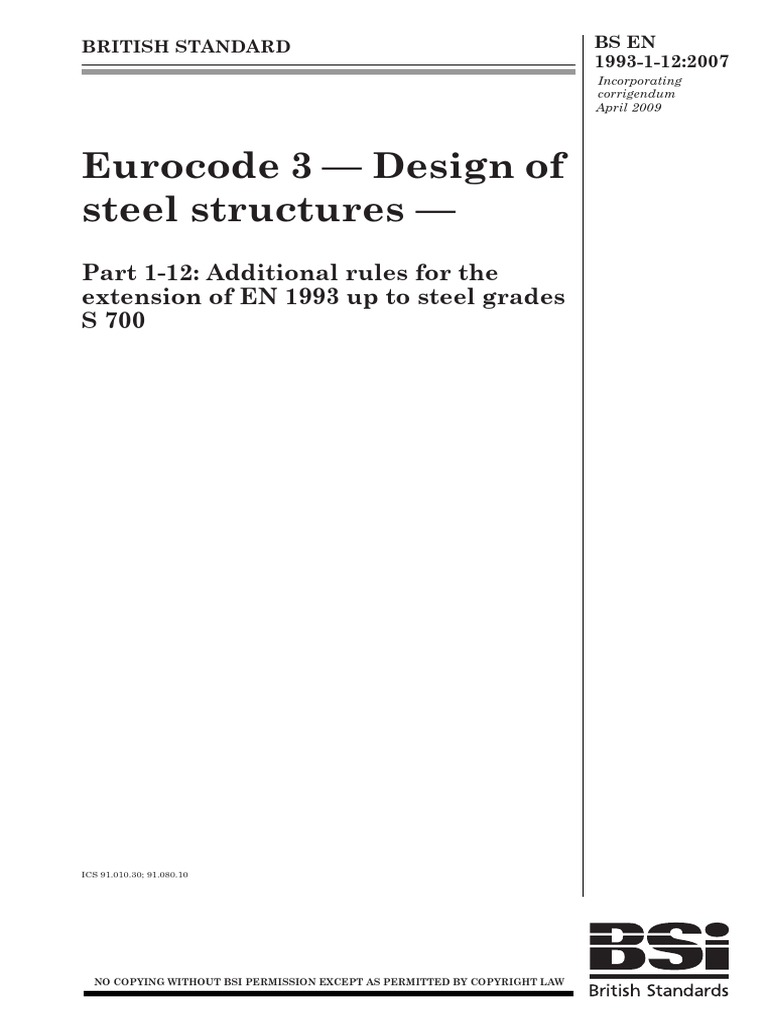 Steel Structures Design To Eurocode | PDF