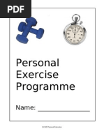 GCSE PE Personal Exercise Programme Guide | PDF | Aerobic Exercise ...