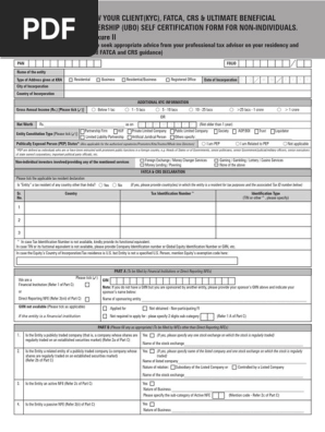 Fatca Non Individual Form Annexure Ii Securities Finance Public Company