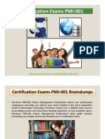 PMI Certification Exams PMI-001 Braindumps