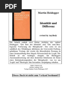 Heidegger - Identitaet Und Differenz