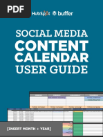 Social Media Content Calendar User Guide