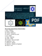 The Star of David Zodiac Information Charts