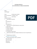 Laporan Praktik Statistika NAMA NIM KELAS D3 AK