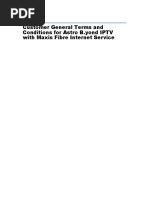 Customer General Terms and Conditions Astro byond Iptv With Maxis Fibre Internet