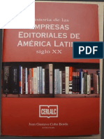 Cobo, Juan Gustavo (2000). Historia de Las Empresas Editoriales en América Latina. Siglo XX. (Historia de La Industria Editorial Colombiana)