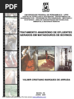 TRATAMENTO DE EFLUENTES FRIGORIFICO E MATADOURO BOVINOS