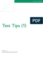 Pteg Test Tips