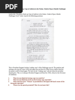 Primary Documents With Reagan's Challenger Speech