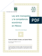 Ley Anti Monopolio Competencia Mexico Docto131