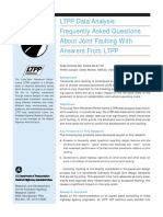 LTPP Data Analysis: Frequently Asked Questions About Joint Faulting With Answers From LTPP