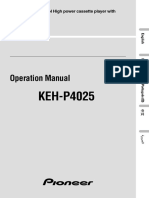 Pioneer CarTapeManual KEH-P4025