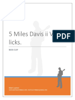 Miles Davis ii-v licks in Bass Clef