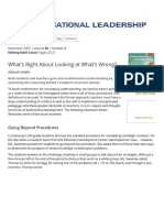 educational leadership making math count whats right about looking at whats wrong 