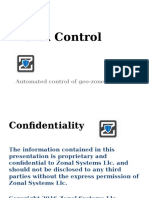 Zonal Control: Automated Control of Geo-Zones