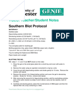 VGEC: Teacher/Student Notes: Southern Blot Protocol