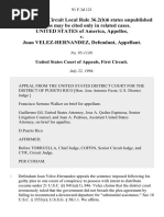 United States v. Velez-Hernandez, 91 F.3d 121, 1st Cir. (1996)