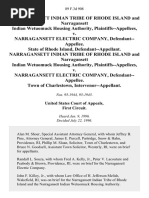 Narragansett Indians v. State of RI, 89 F.3d 908, 1st Cir. (1996)