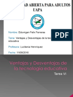 Ventajas y Desventajas de La Tecnología Educativa