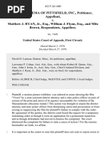 State Cinema of Pittsfield, Inc. v. Matthew J. Ryan, JR., Esq., William J. Flynn, Esq., and Milo Brown, 422 F.2d 1400, 1st Cir. (1970)