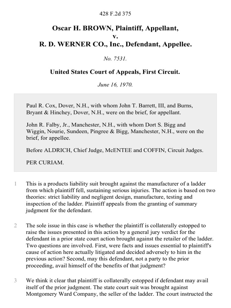 Legal Analysis: Collateral Estoppel | PDF | Collateral Estoppel ...