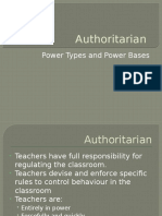 Authoritarian: Power Types and Power Bases