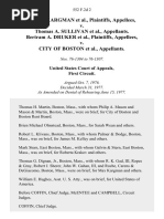 Max R. Kargman v. Thomas A. Sullivan, Bertram A. Druker v. City of Boston, 552 F.2d 2, 1st Cir. (1977)