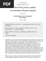 United States v. Victor Kiendra, 663 F.2d 349, 1st Cir. (1981)