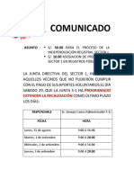 Comunicado Condominio