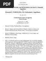 Volkswagenwerk Aktiengesellschaft v. Kenneth G. Wheeler, 814 F.2d 812, 1st Cir. (1987)